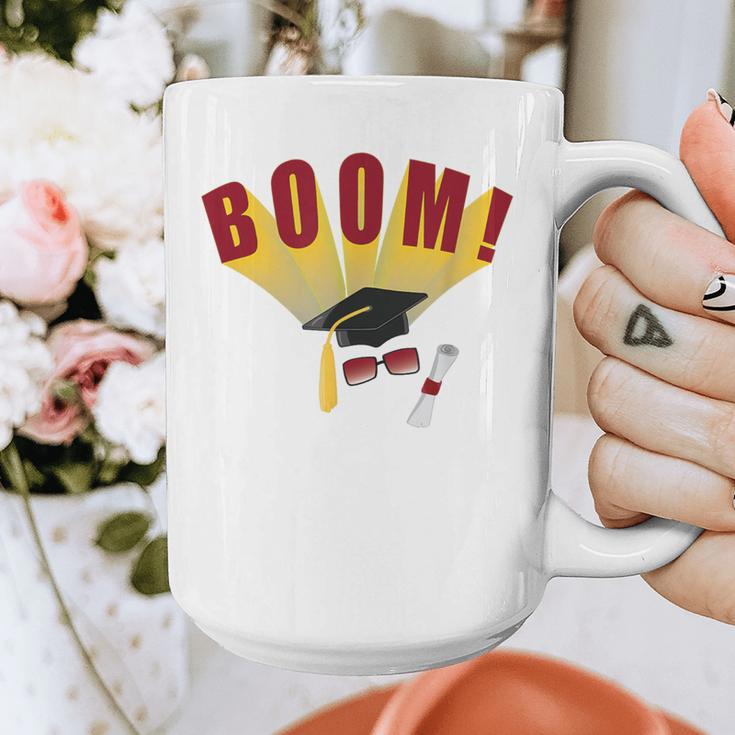 Boom Graduation Hat And Diploma For Proud Graduate Graphic Print Coffee Mug