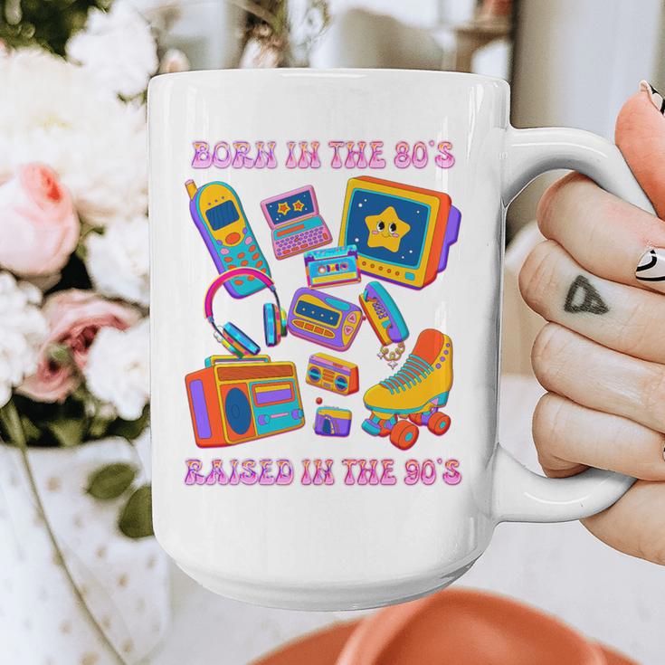 Born In The 80s Raised In The 90s Nostalgia Retro Memories Premium Tri-Blend Graphic Print Coffee Mug