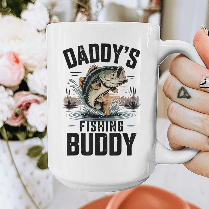 Boy Daddy Fishing Buddy Matching Fishing Bass Fishing Graphic Print Coffee Mug