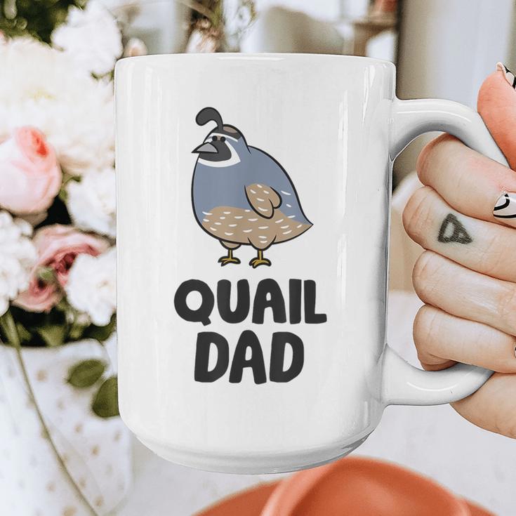 California Quail Bird Dad Quail Dad Graphic Print Coffee Mug
