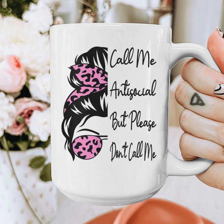 Call Me Antisocial But Please Don't Call Me Introvert Graphic Print Coffee Mug Call Me Antisocial But Please Don't Call Me Introvert Graphic Print Coffee Mug