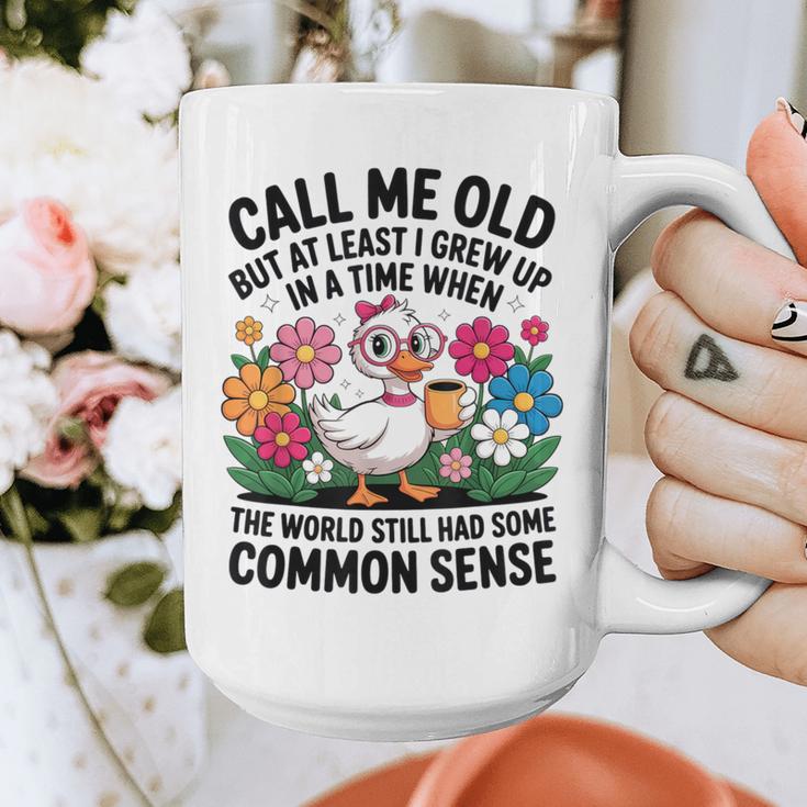 Call Me Old Seniors Nostalgia Retro Humor Casual Graphic Print Coffee Mug