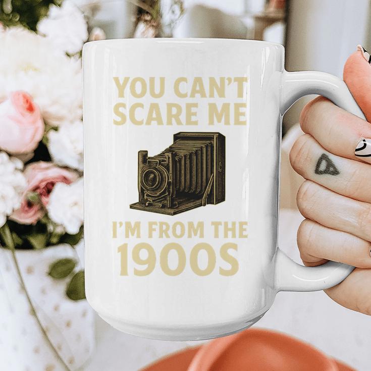 You Can't Scare Me I'm From The 1900s Vintage Camera Graphic Print Coffee Mug
