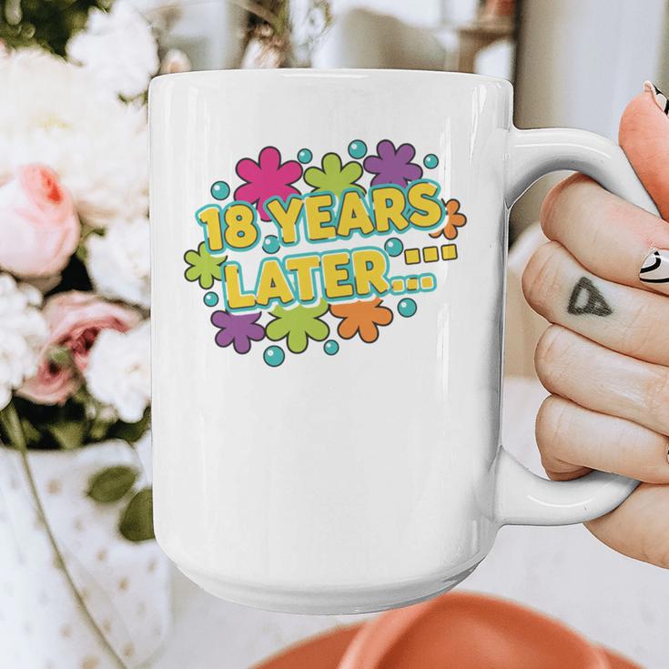 Cartoons Retro 18 Years Later Groovy Pop Art Nostalgia Graphic Print Coffee Mug