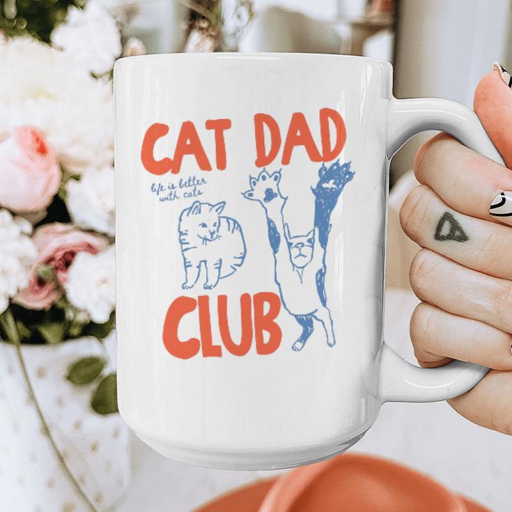 Cat Dad Club Life Is Better With Cats Father's Day Cat Dad Graphic Print Coffee Mug
