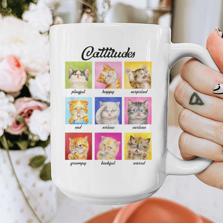Cat Lover Cat Mom Cat Dad Crazy Cat Lady Cattitudes Graphic Print Coffee Mug