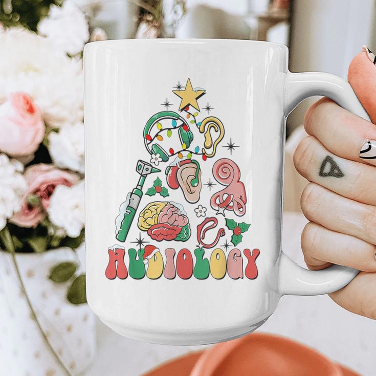 Christmas Audiology Tree Audiology Student Graduation Graphic Print Coffee Mug