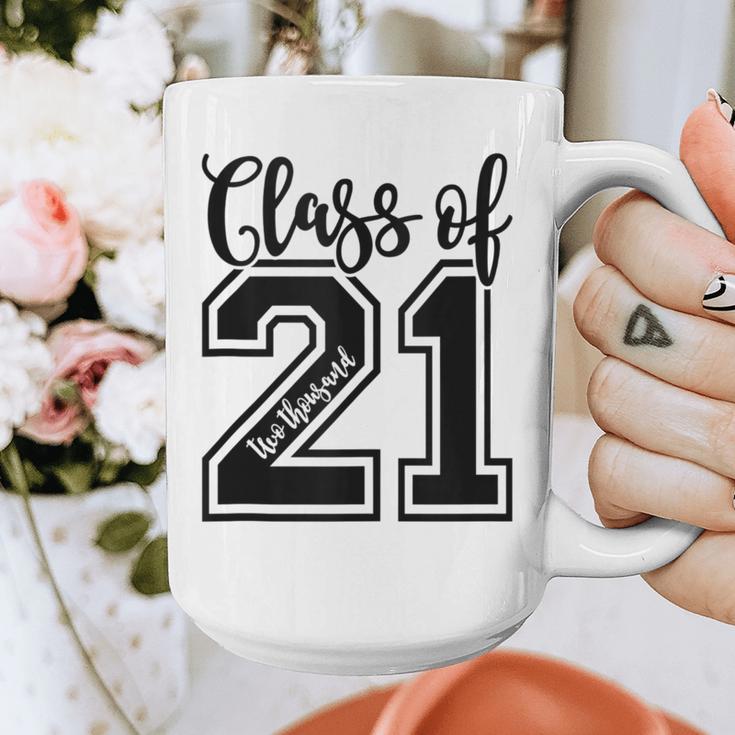 Class Of 2021 Senior 21 Cool Graduation Graphic Print Coffee Mug