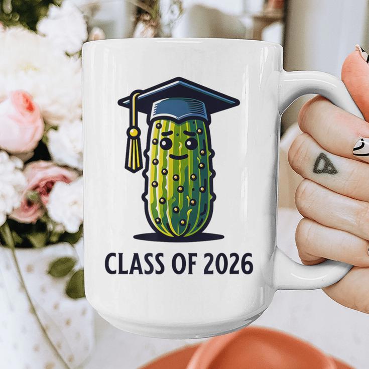Class Of 2026 Graduation Pickle Trendy Graduate Humor Graphic Print Coffee Mug