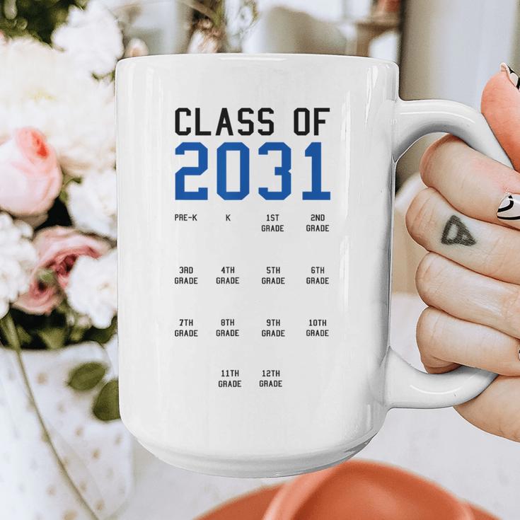 Class Of 2031 Graduation T-Shirt With Space For Handprints Graphic Print Coffee Mug