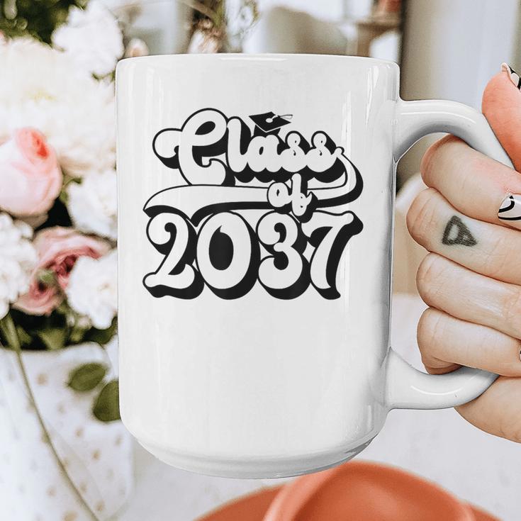 Class Of 2037 Senior Retro 2037 Grad Graduate Graduation Graphic Print Coffee Mug