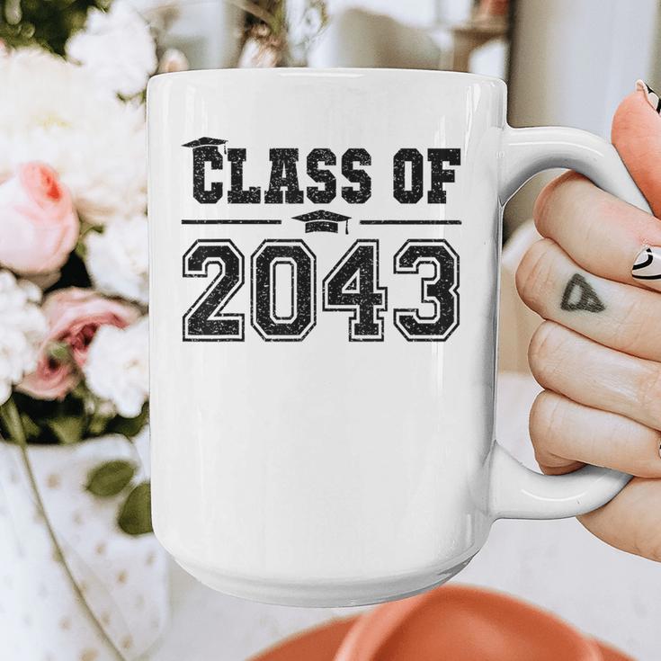 Class Of 2043 Grow With Me Graduation First Day Of School Graphic Print Coffee Mug