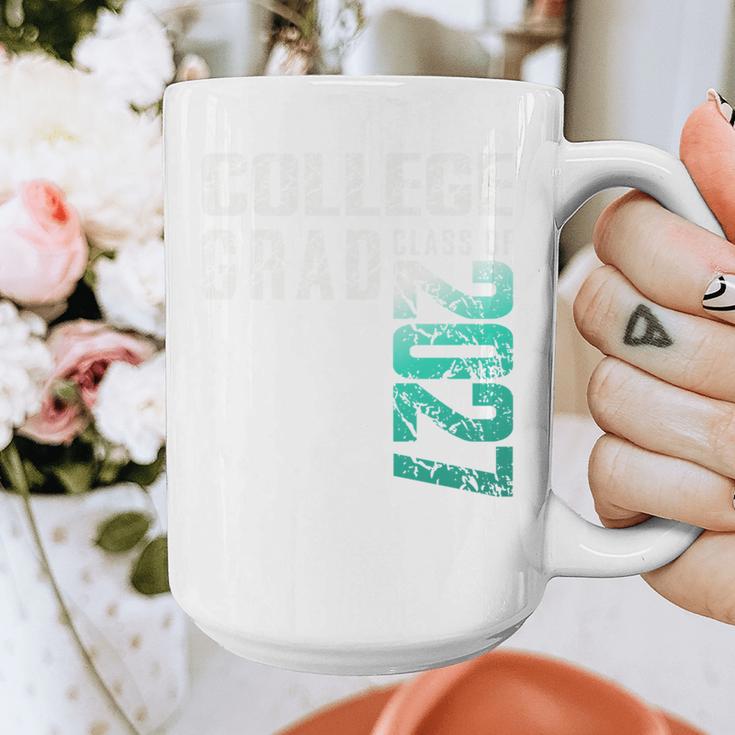 College Grad Class Of 2027 Graduation Graphic Print Coffee Mug