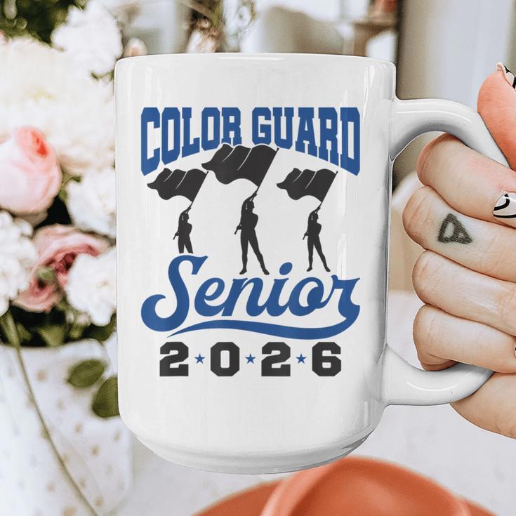 Color Guard Senior 2026 Flags Marching Band Graduation Grad Graphic Print Coffee Mug