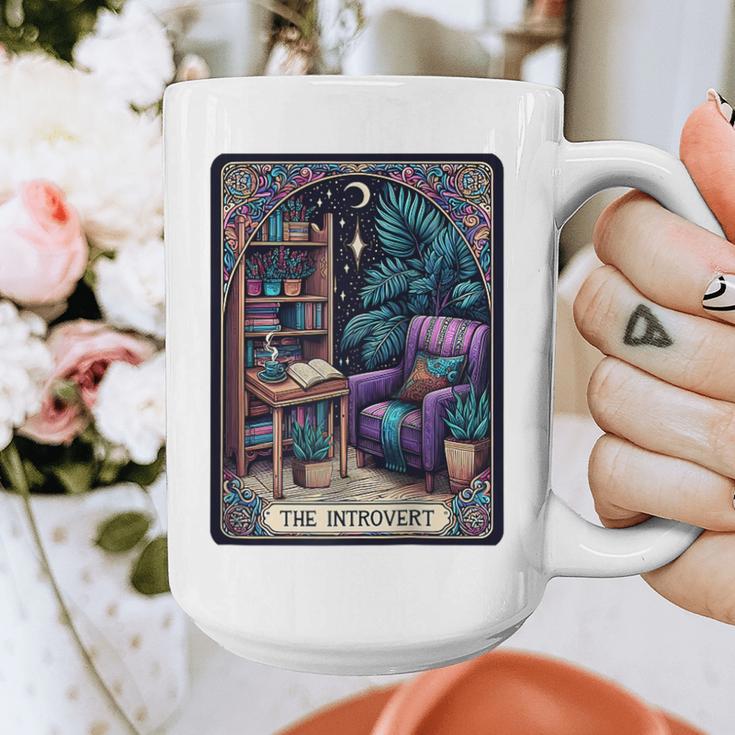 Color Graphic The Introvert Tarot Card Raglan Baseball Tee Graphic Print Coffee Mug