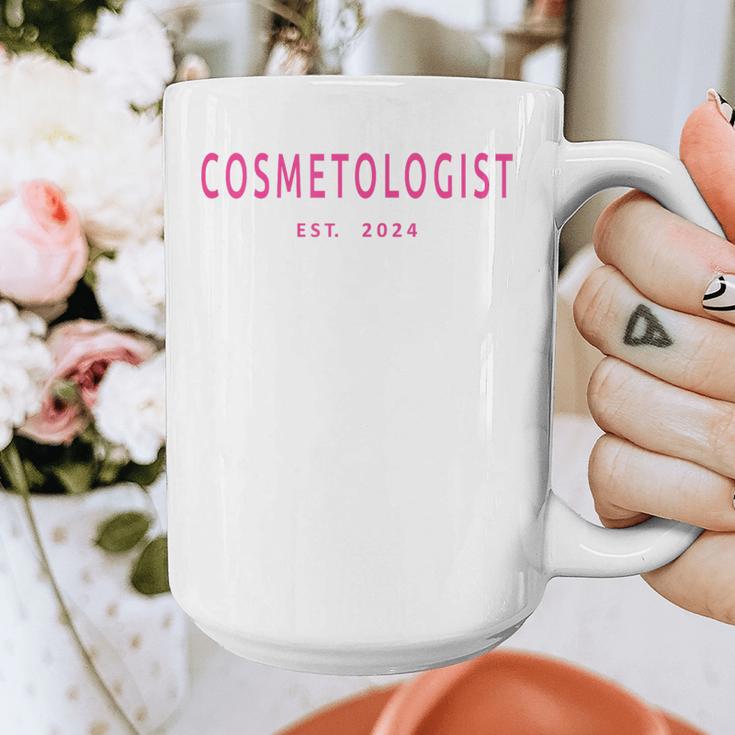 Cosmetologist Est 2024 Graduation Beauty School Cosmetology Graphic Print Coffee Mug