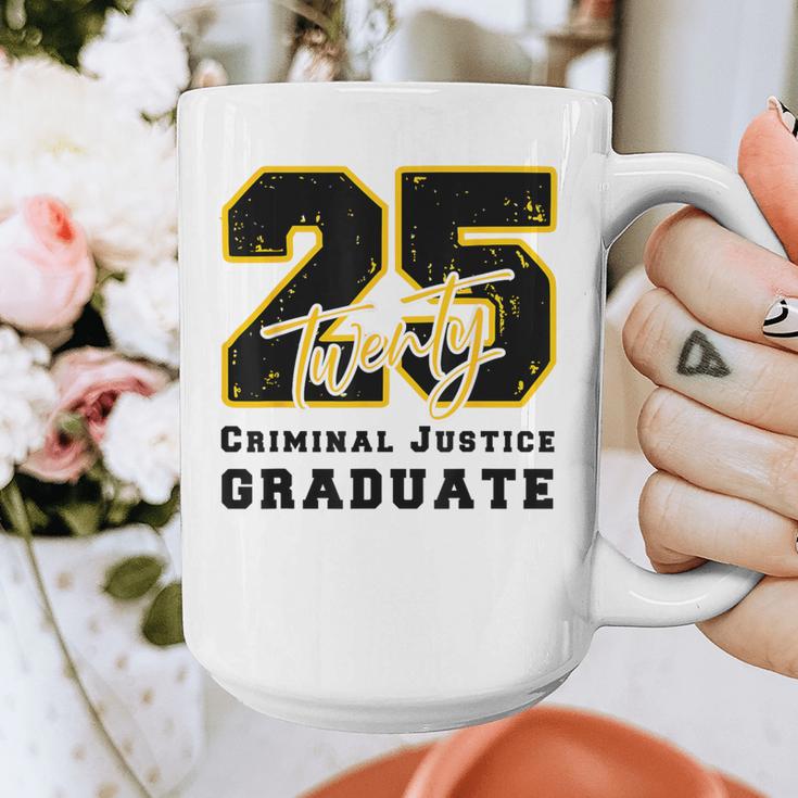 Criminal Justice Graduate Graduated Class Of 2025 Graduation Graphic Print Coffee Mug