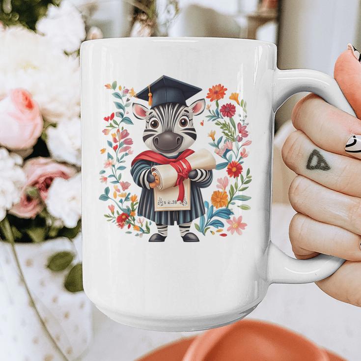 Cute Graduation Zebra Holding DiplomaShirt Graphic Print Coffee Mug