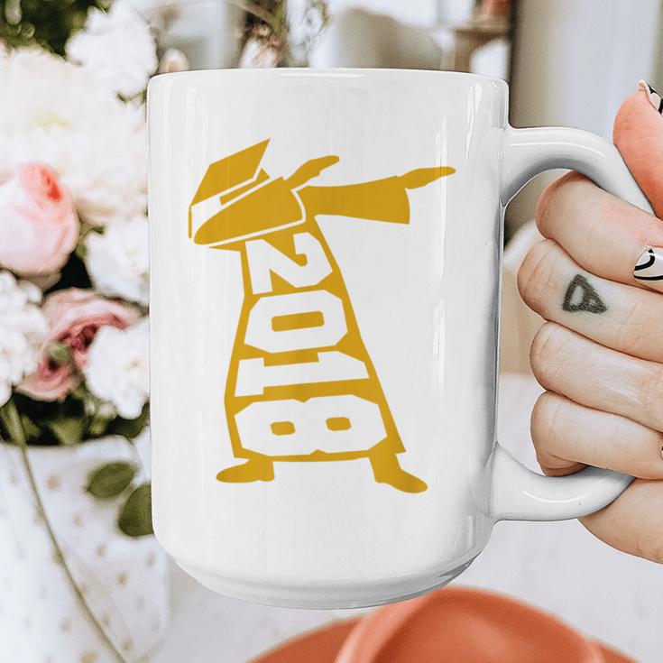 Dabbing Graduation Class Of 2018 T-Shirt School Colors Graphic Print Coffee Mug