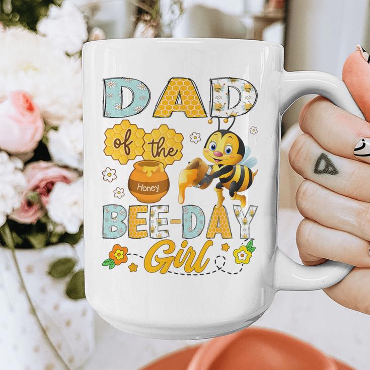 Dad Of The Bee-Day Girl Bee Birthday Party Graphic Print Coffee Mug