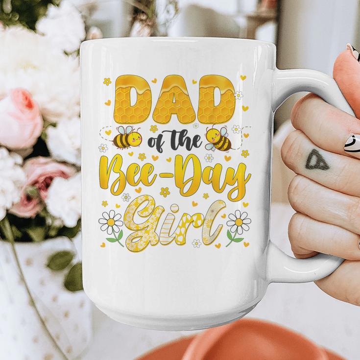 Dad Of The Bee Day Girl Flower Birthday Family Matching Graphic Print Coffee Mug