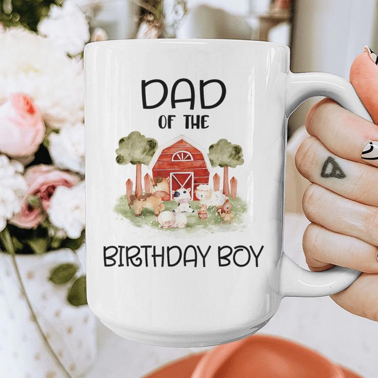 Dad Of The Birthday For Boy Barnyard Farm Animals Party Graphic Print Coffee Mug Dad Of The Birthday For Boy Barnyard Farm Animals Party Graphic Print Coffee Mug