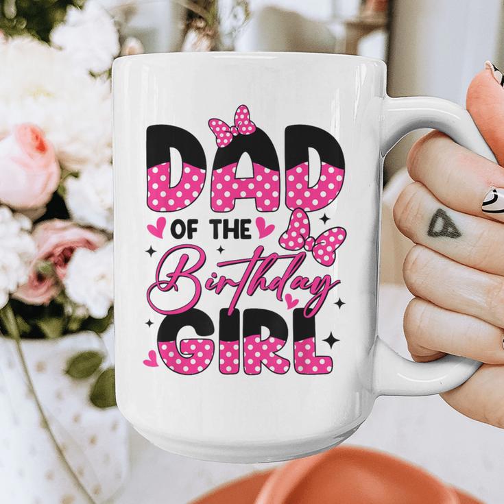Dad Of The Birthday Girl Pink Family Birthday Girls Party Graphic Print Coffee Mug
