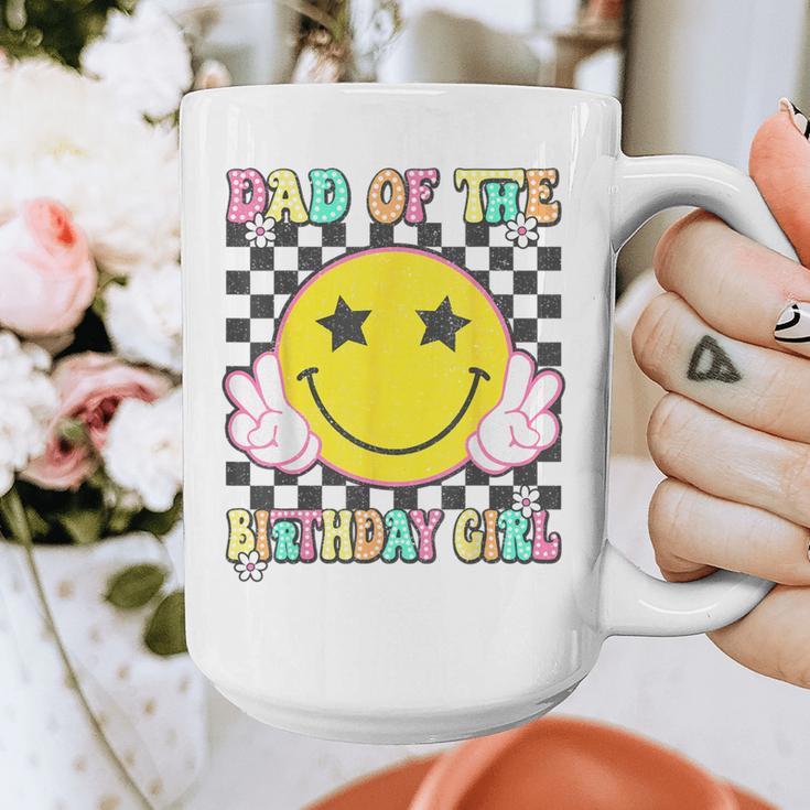 Dad Of The Birthday Girl Retro Family Matching Party Bday Graphic Print Coffee Mug