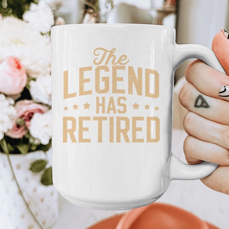 Dad Grandpa Retirement The Legend Has Retired 2026 Men Graphic Print Coffee Mug