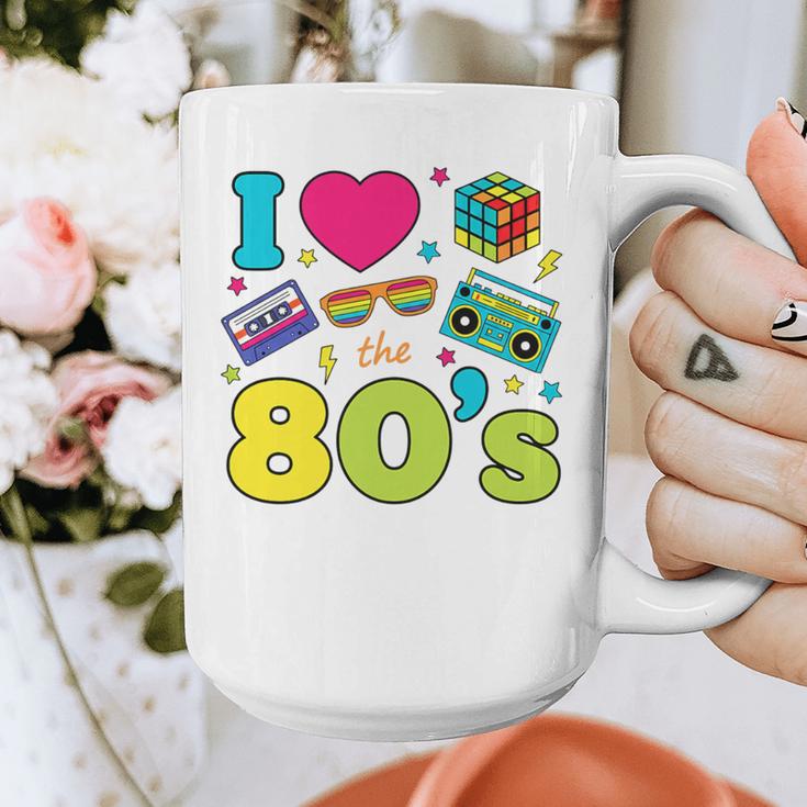 Dad I Love The 80's Retro 80s Nostalgia For Dad Premium Tri-Blend Graphic Print Coffee Mug