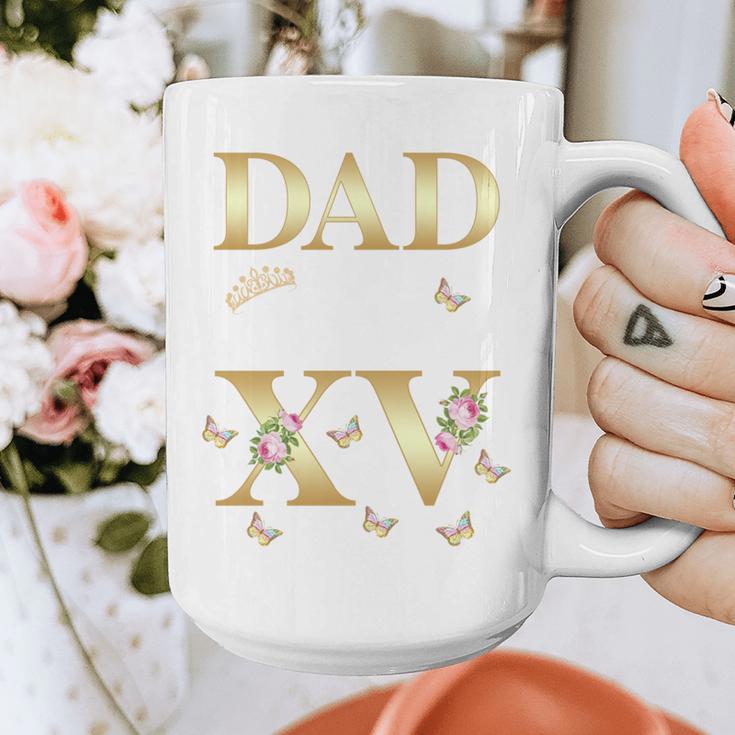 Dad Of The Miss Quince XV Birthday Mexican Quinceanera Graphic Print Coffee Mug