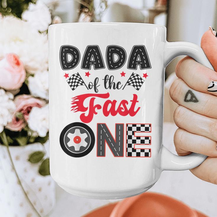 Dada Of The Fast One Car Racing Dad 1St Birthday Boy Graphic Print Coffee Mug