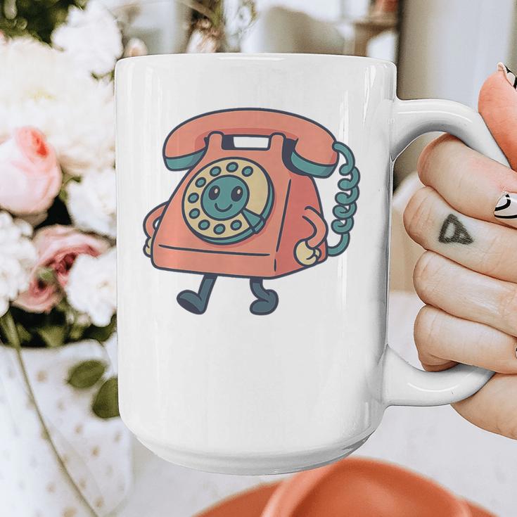 Dial It Back Retro Tech Nostalgia Vintage Premium Tri-Blend Graphic Print Coffee Mug