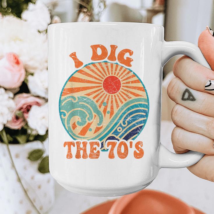 I Dig The 70s Aesthetic Nostalgia 1970's Retro 70s Party Graphic Print Coffee Mug I Dig The 70s Aesthetic Nostalgia 1970's Retro 70s Party Graphic Print Coffee Mug