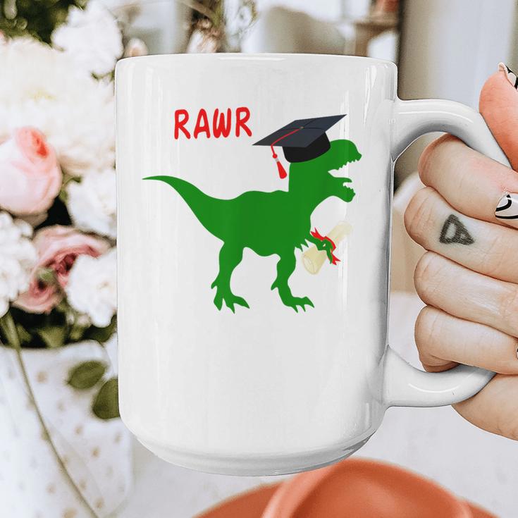 Dinosaur Rawr Diploma Graduate Graduation Graphic Print Coffee Mug