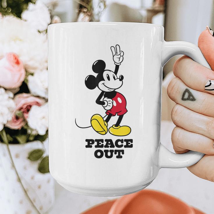 Disney Mickey Mouse Peace Out Totally Retro Graduation Graphic Print Coffee Mug