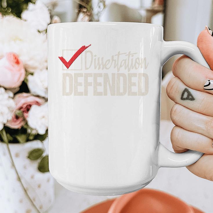 Dissertation Defended PhD Graduate PhD Graduation Graphic Print Coffee Mug
