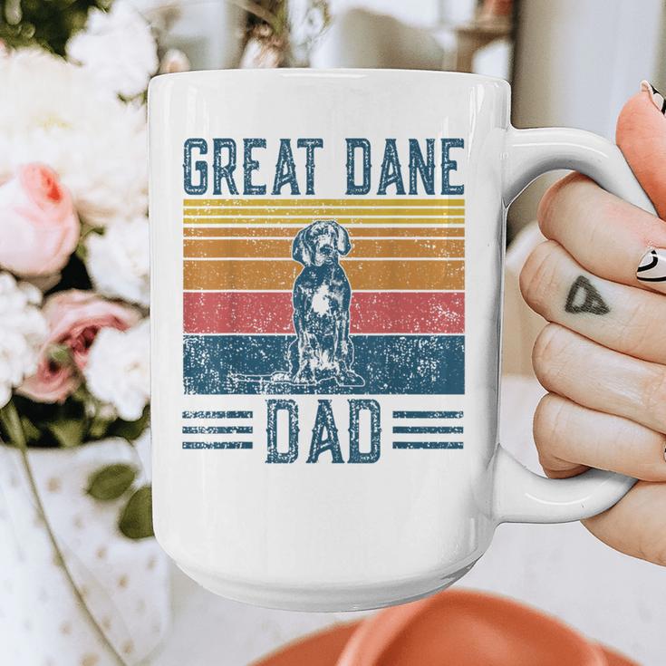 Dog Dad Vintage Great Dane Dad Men Women Kids Graphic Print Coffee Mug