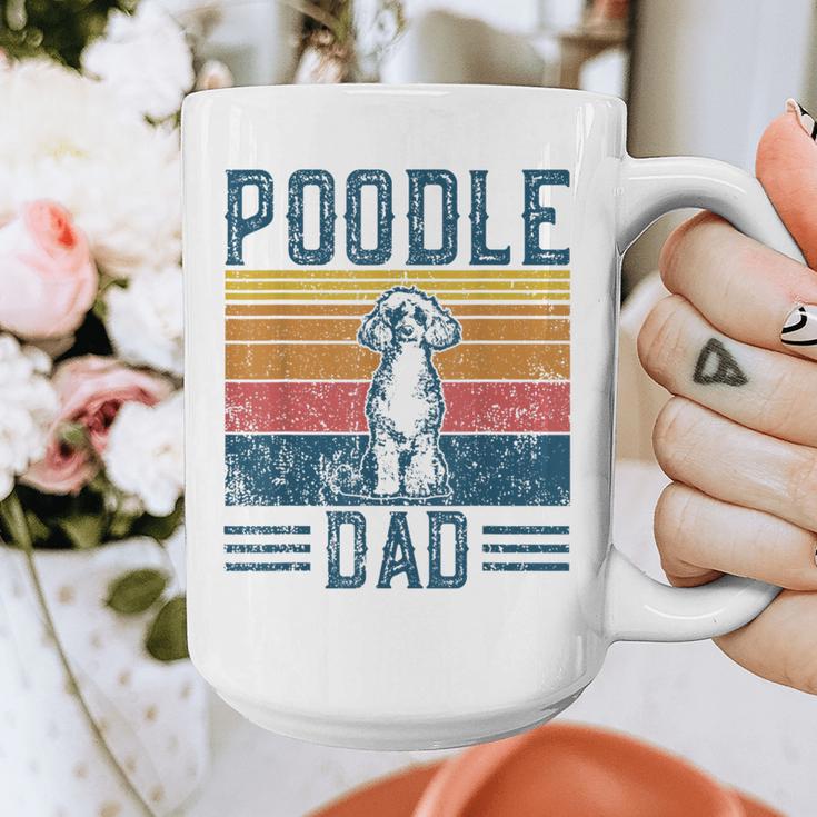 Dog Dad Vintage Poodle Dad Graphic Print Coffee Mug