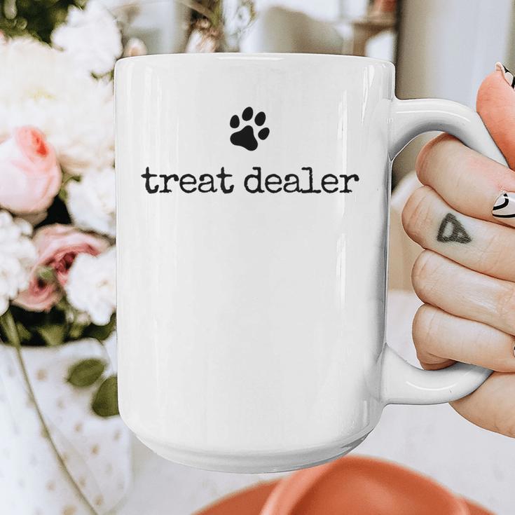 Dog Treat Dealer Vintage Pet Print Dog Dad Mom Graphic Print Coffee Mug