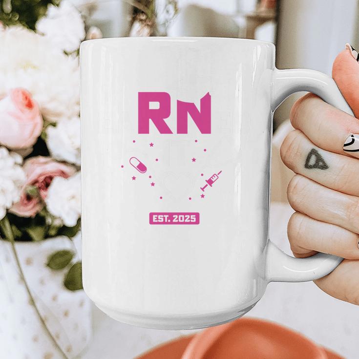 Earned It RN 2025 Nurse Graduation Nursing School Graduate Premium Tri-Blend Graphic Print Coffee Mug