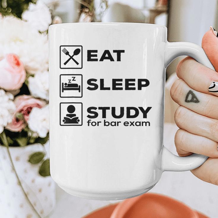 Eat Sleep Study For Bar Exam Lawyer Graduation Graphic Print Coffee Mug