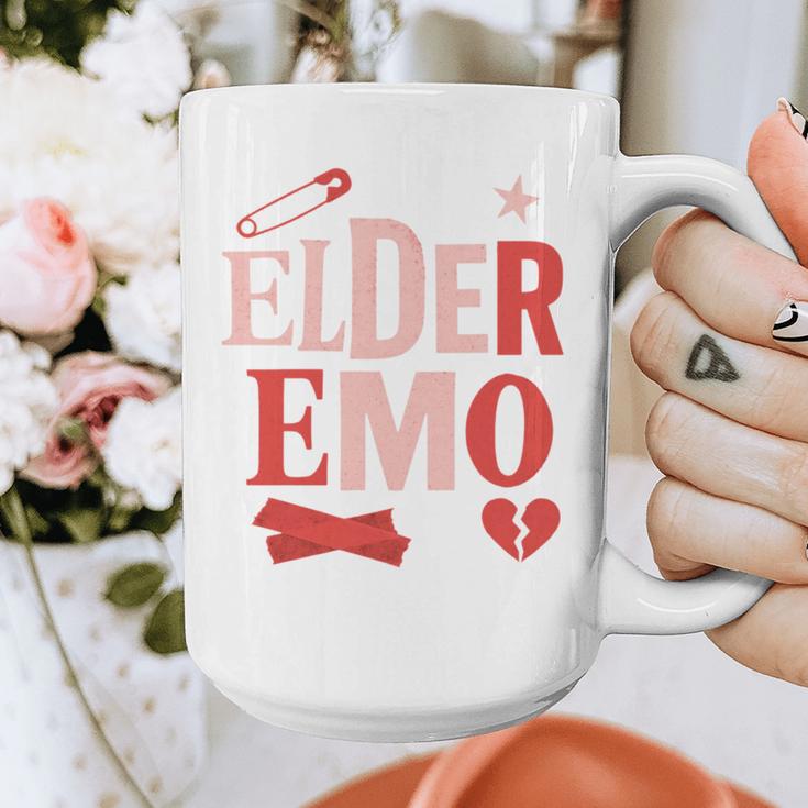 Elder Emo Retro Punk Typography Nostalgia Graphic Print Coffee Mug