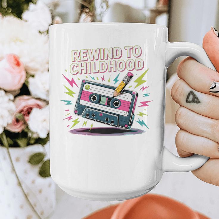 Elder Millennials Embracing 90s Rewind Nostalgia Vibes Premium Graphic Print Coffee Mug
