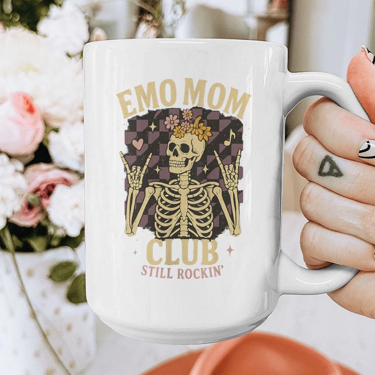 Emo Mom Club Still Rockin Skeleton Nostalgia Women Mother Graphic Print Coffee Mug