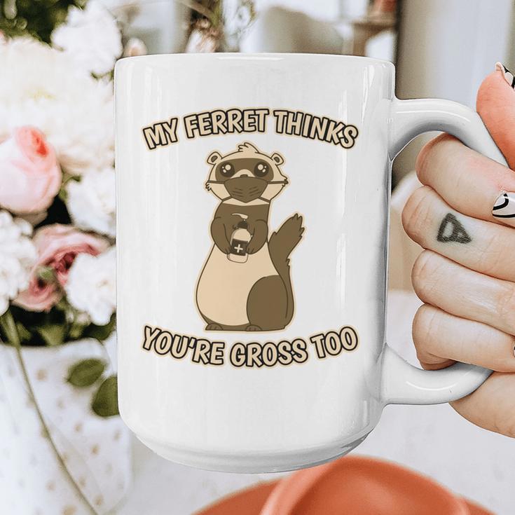 Ew People Ferret Saying Mask Introvert Ferrets Graphic Print Coffee Mug Ew People Ferret Saying Mask Introvert Ferrets Graphic Print Coffee Mug