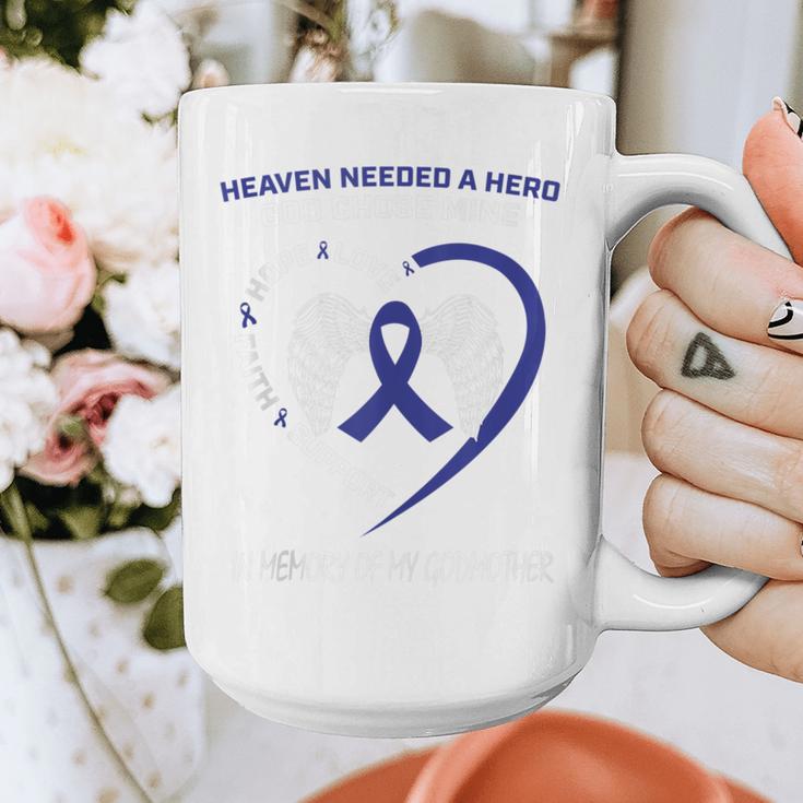 Faith Blue In Memory Of My Godmother Colon Cancer Awareness Graphic Print Coffee Mug Faith Blue In Memory Of My Godmother Colon Cancer Awareness Graphic Print Coffee Mug