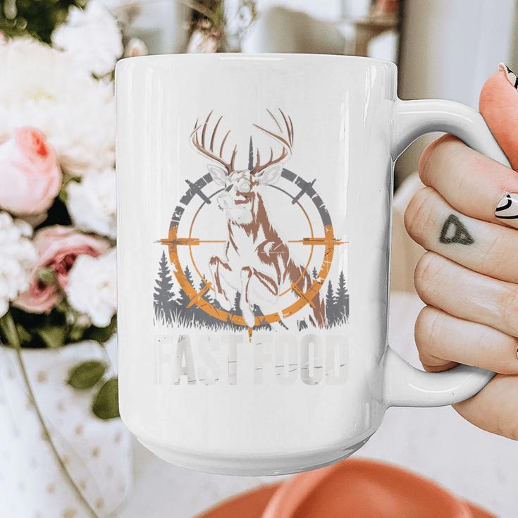 Fast Food Deer Hunting Hunter Dad Tail Buck Graphic Print Coffee Mug