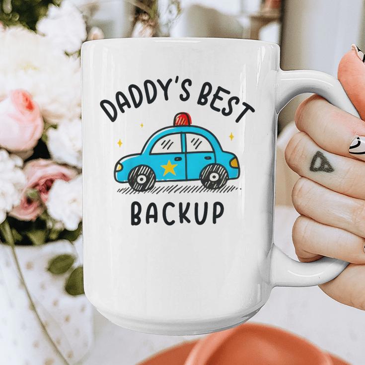 Father Son Daughter Daddy's Best Backup Father's Day Toddler Graphic Print Coffee Mug Father Son Daughter Daddy's Best Backup Father's Day Toddler Graphic Print Coffee Mug