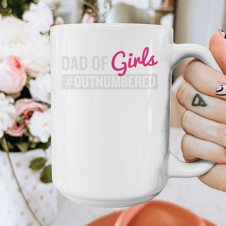 Father's Day Dad From Girl Outnumbered Graphic Print Coffee Mug